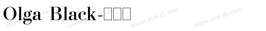 Olga Black字体转换